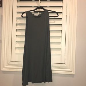 Socialite Sleveless DRESS Gray/ Green  Dress